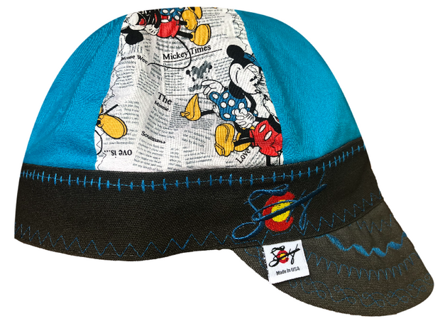 Mickey Mouse & Some Slaps! Size 7 1/4 Embroidered Hybrid Welding Cap