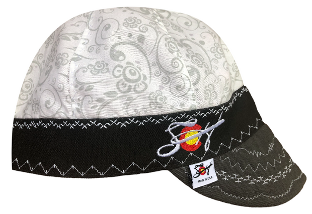 3Pk. Ghost Paisley & Some Slaps! Size 7 1/4 Embroidered Hybrid Welding Cap