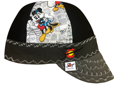 Mickey Mouse V4 & Some Slaps! Size 7 1/4 Embroidered Hybrid Welding Cap