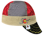 "The Red's"  Embroidered Size 7 1/4 Hybrid 3 Pk. Welding Caps