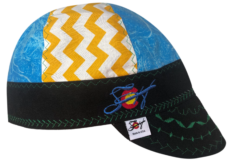 5 Pk.Unique Set Embroidered Size 7 1/8 Hybrid Welders Caps
