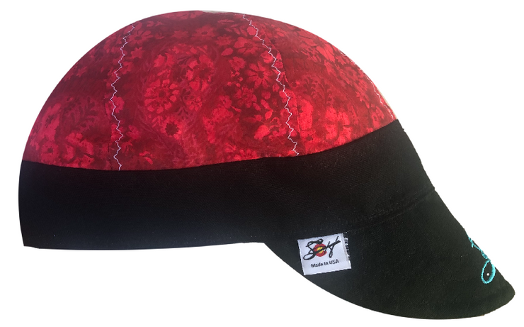 Red/Grey Embroidered 2 Pk. Size 7 1/4 Hybrid Welders Caps