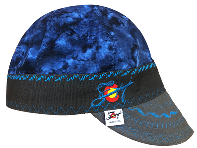 Night Sky Hybrid Embroidered Logo Welding Cap Size 7 1/4