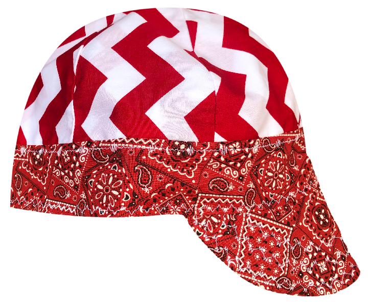 Double Red Lined 100% Cotton Welders Cap