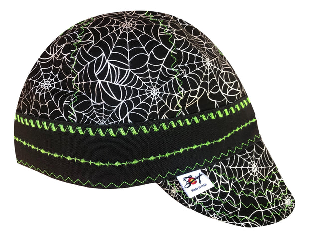 Metallic Thread Spiderweb 7 3/8 Hybrid Welders Cap