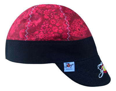 🩸 Blood Red Embroidered Size 7 1/4  Welding Cap