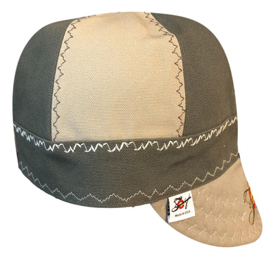 "The Distinguished" V2 Mixed Panel Size 7 1/2 Prewashed Canvas Embroidered Welders Cap