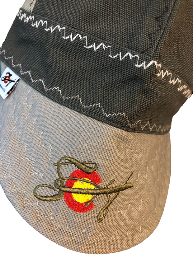 "The Distinguished" V2 Mixed Panel Size 7 1/2 Prewashed Canvas Embroidered Welders Cap