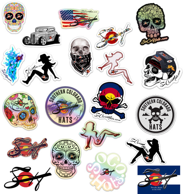 Sticker Restock! 4Pk. Durable Vinyl Hood Slaps – Southern Colorado Hats