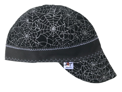 Killer Metallic Spider Web Hybrid Welding Cap