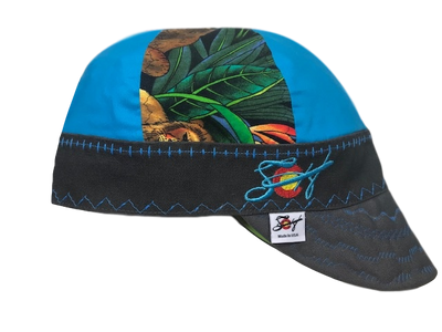 Jungle Mixed Panel Embroidered Hybrid Welding Cap